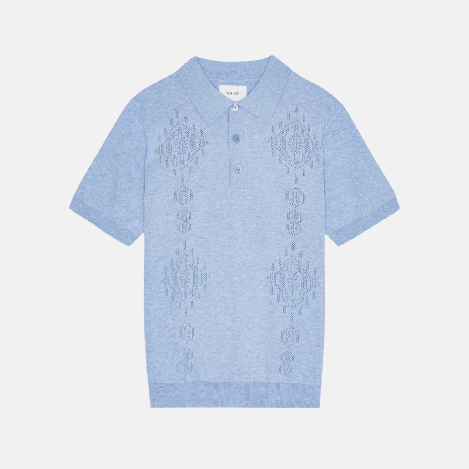 Thor 6686 Textured Polo (Cerulean)