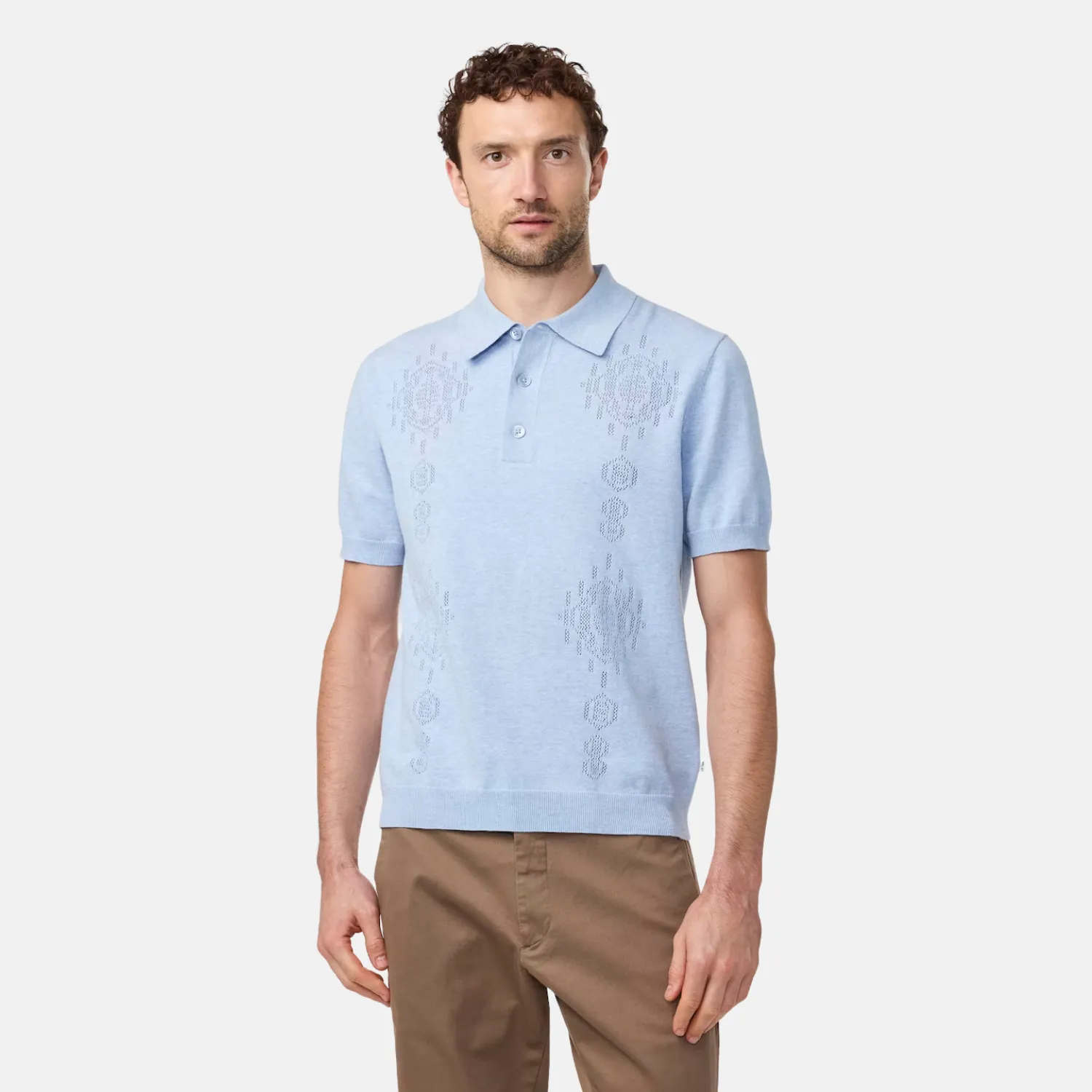 Thor 6686 Textured Polo (Cerulean)