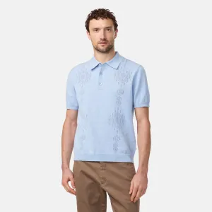 Thor 6686 Textured Polo (Cerulean)