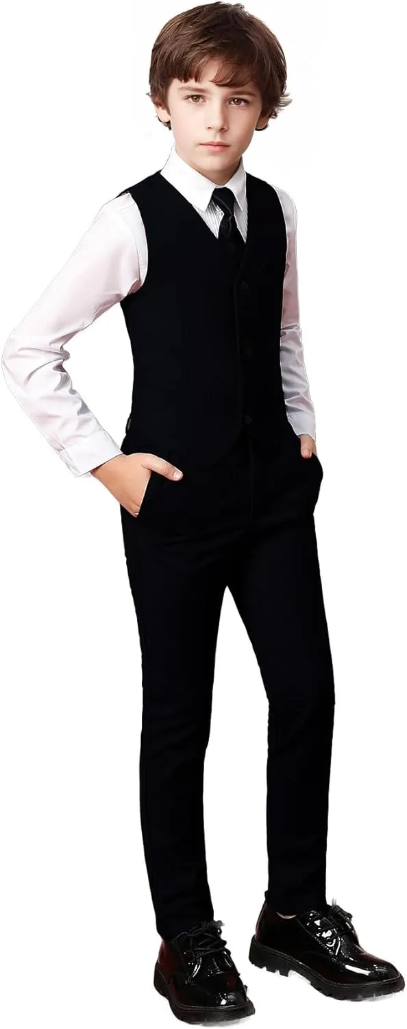 Toddler Boys Suit Kids Formal Dresswear Prom Tuxedo Children's Slim Fit Suits