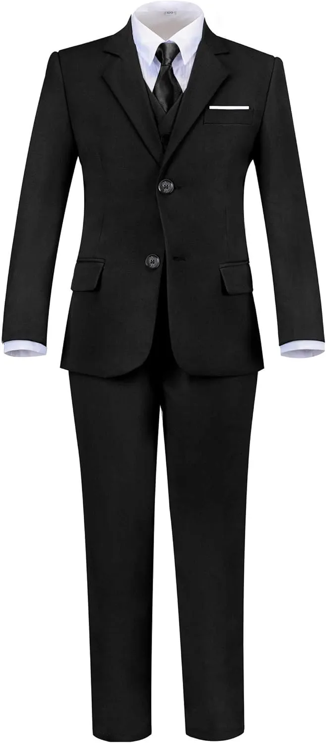 Toddler Boys Suit Kids Formal Dresswear Prom Tuxedo Children's Slim Fit Suits
