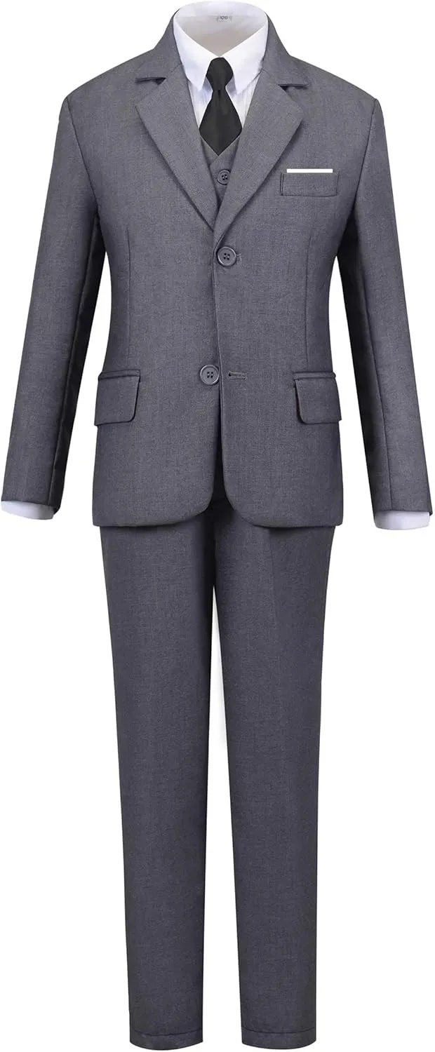Toddler Boys Suit Kids Formal Dresswear Prom Tuxedo Children's Slim Fit Suits