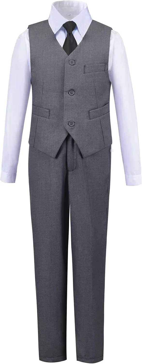 Toddler Boys Suit Kids Formal Dresswear Prom Tuxedo Children's Slim Fit Suits