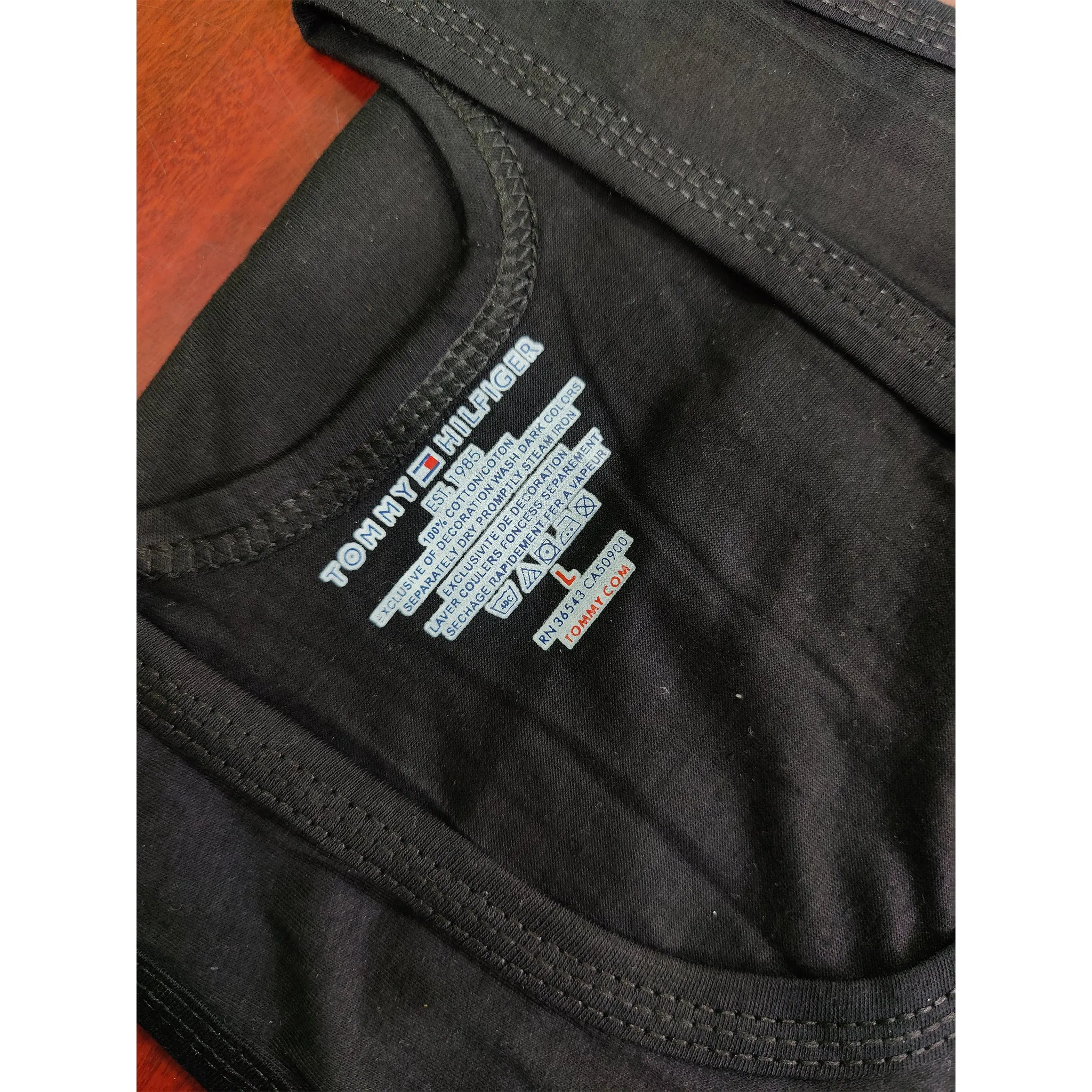Tommy Hilfiger Vests Pack of 3 Black
