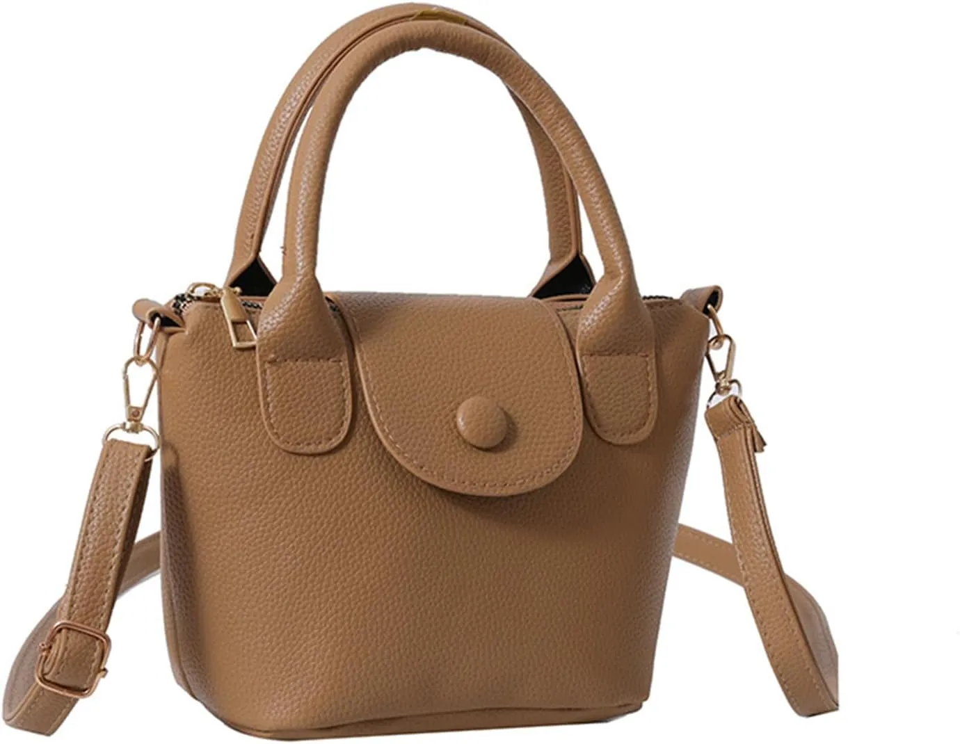 Tote Bag for Women PU Leather Shoulder Bags Hobo Bags Samll Purse and Handbags with Adjustable Shoulder Strap (White)