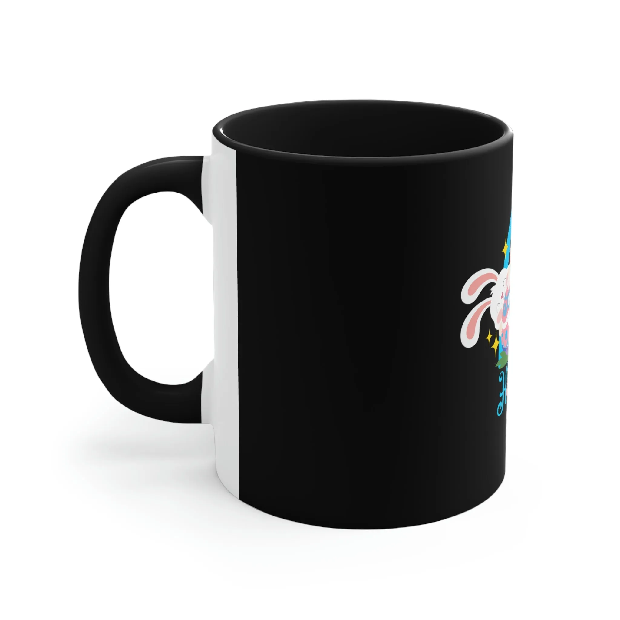 Transgender Flag Accent Coffee Mug Easter Festival - Happy Easter 2023