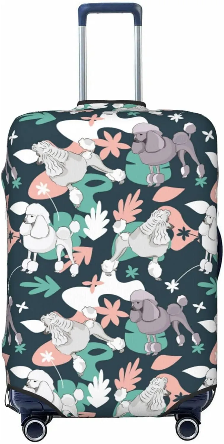 Travel Luggage Cover Protector Poodle Dog Puppy No.1042 - Anti-Scratch Suitcase Covers Fits 18-32 Inch Luggage