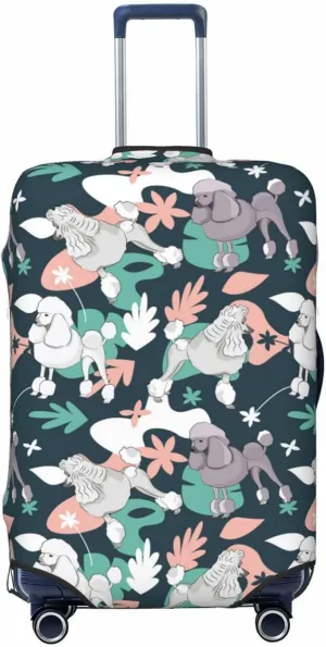Travel Luggage Cover Protector Poodle Dog Puppy No.1042 - Anti-Scratch Suitcase Covers Fits 18-32 Inch Luggage