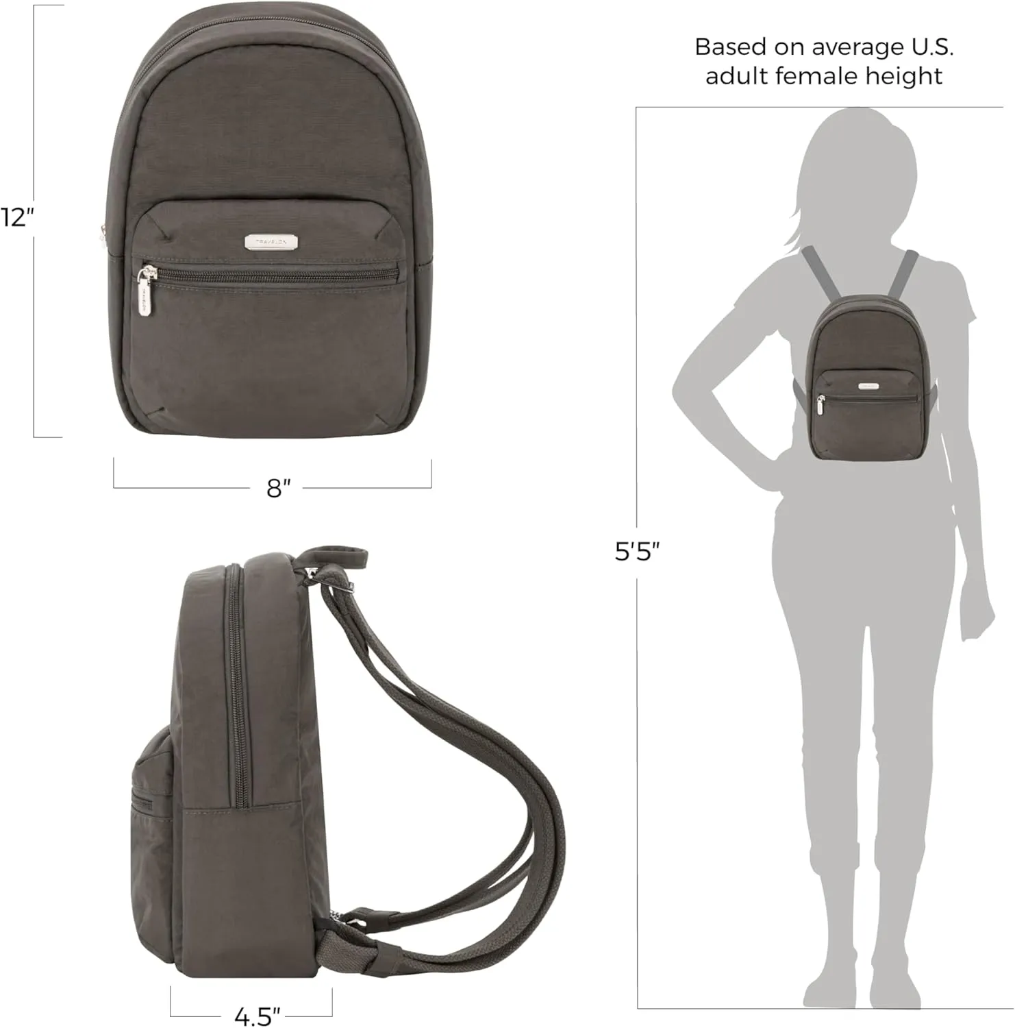 Travelon Anti-Theft Essentials Small Backpack