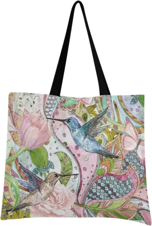 visesunny Fashion Floral Tote Bag with Interior Pocket Lightweight Travel Shoulder Bag Handbag Purse