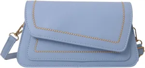 Women Small Crossbody Bags PU Leather Shoulder Bag Handbag Clutch Evening Bag with Adjustable Strap (Black)