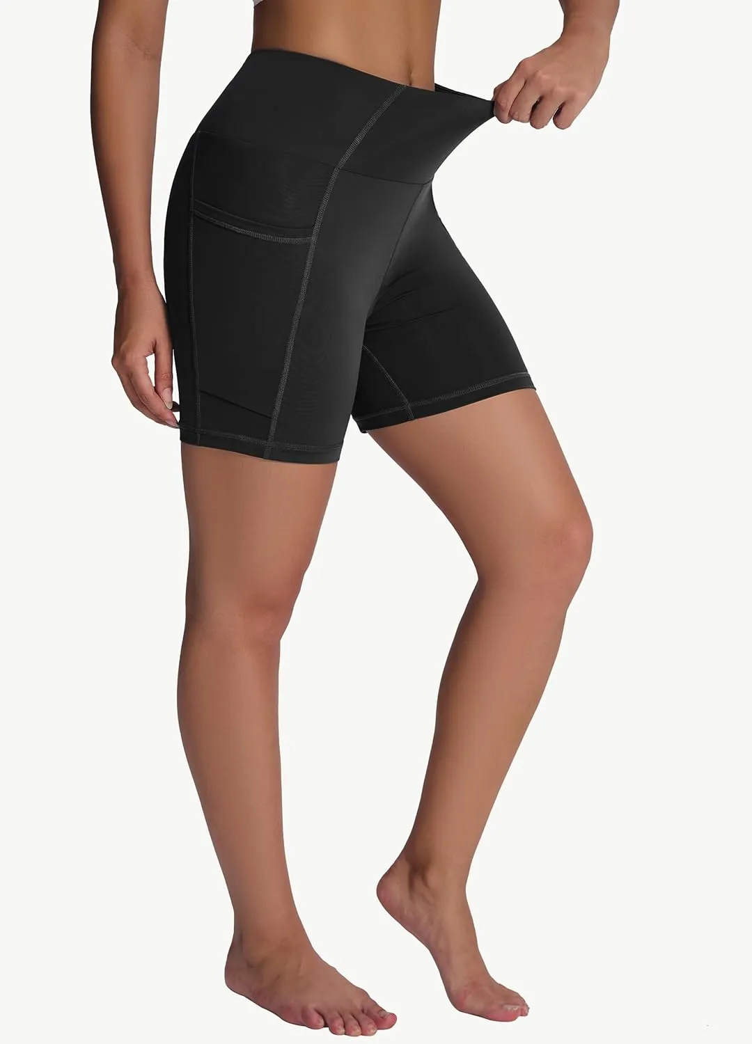 Women's High Waisted Long Swim Shorts - 5''/7''/9''/12" Tummy Control Swim Board Capris Bottoms Swimwear with Liner