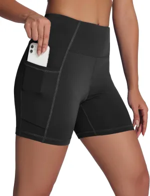 Women's High Waisted Long Swim Shorts - 5''/7''/9''/12" Tummy Control Swim Board Capris Bottoms Swimwear with Liner
