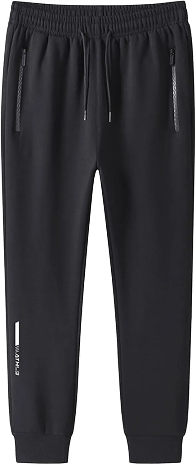 Women's Plus Size Sweatpants Elastic High Waist Baggy Casual Joggers Pants with Pockets Athletic Lounge Trousers