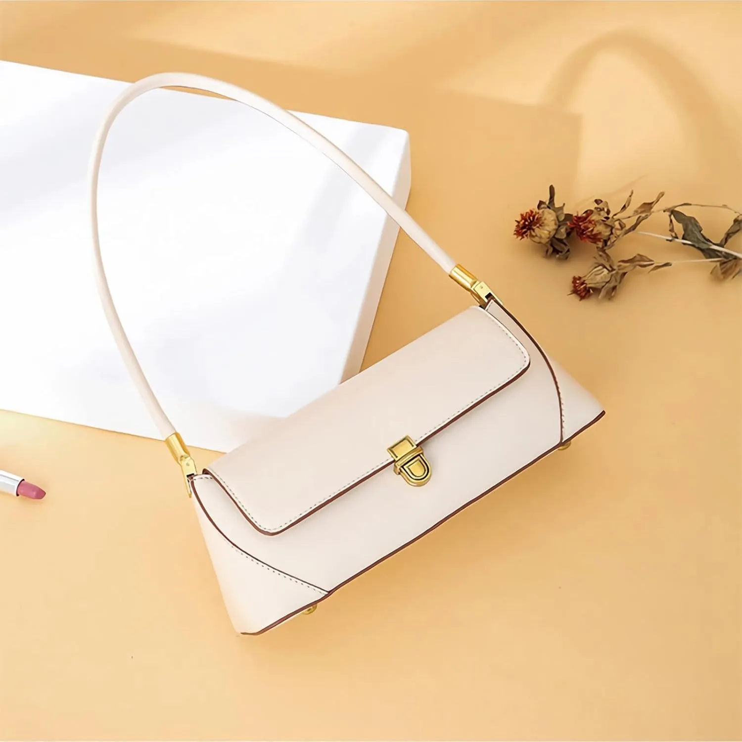 Women's Shoulder Handbags Hobo PU Leather Tote Bag Vintage Vegan Underarm Purse