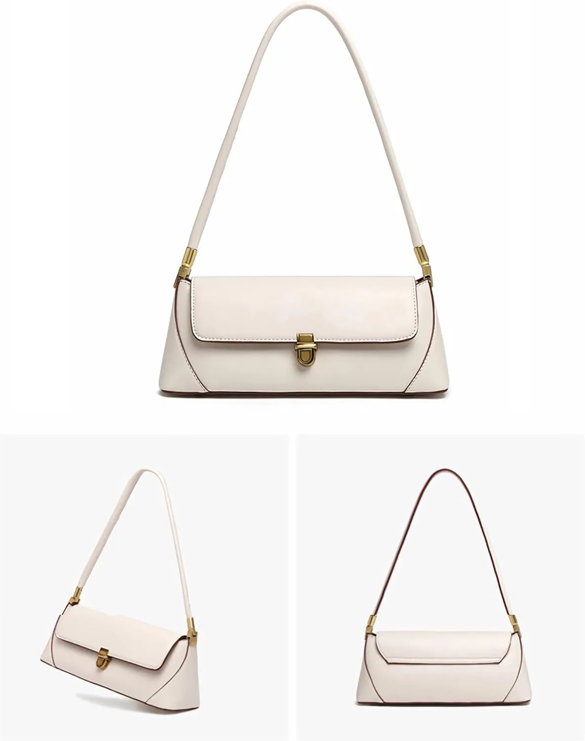 Women's Shoulder Handbags Hobo PU Leather Tote Bag Vintage Vegan Underarm Purse