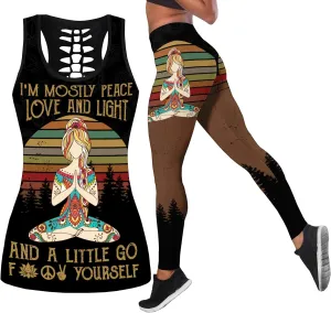 Womens Sugar Skull Yoga Outfits for Women 2 Piece Sets, Summer Tank Tops Leggings Workout Activewear for Girls