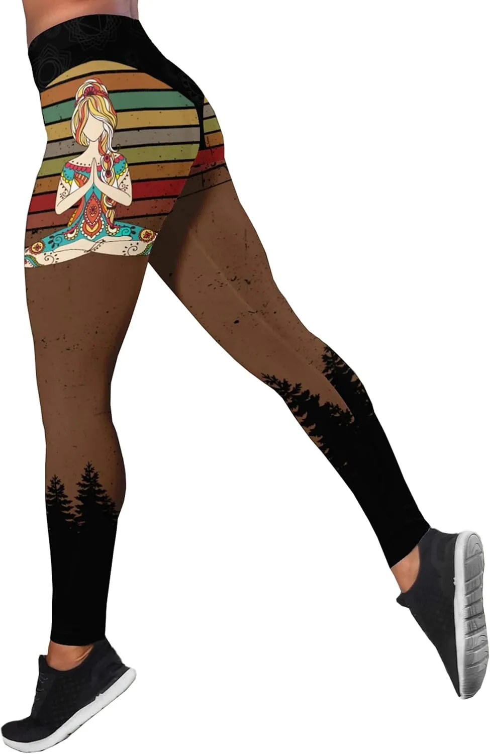 Womens Sugar Skull Yoga Outfits for Women 2 Piece Sets, Summer Tank Tops Leggings Workout Activewear for Girls