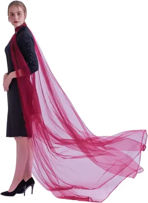 Women's Vintage Cape Coat Tulle Bridal Elven Cape, Forest Elf Queen Style