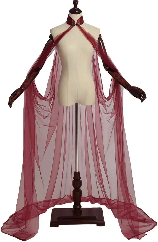 Women's Vintage Cape Coat Tulle Bridal Elven Cape, Forest Elf Queen Style