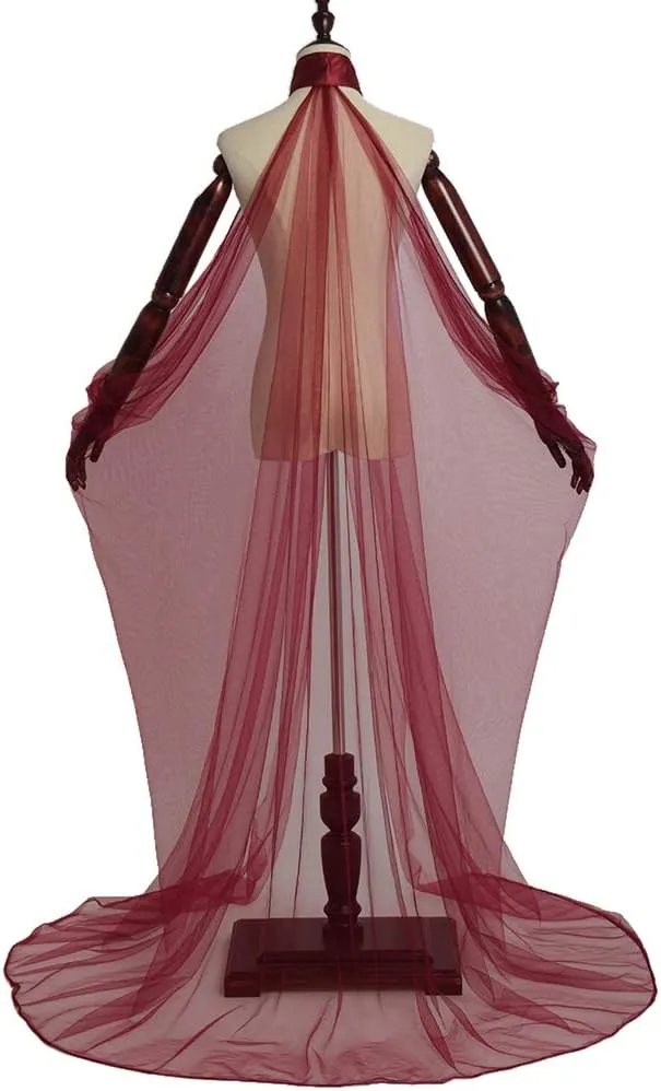 Women's Vintage Cape Coat Tulle Bridal Elven Cape, Forest Elf Queen Style