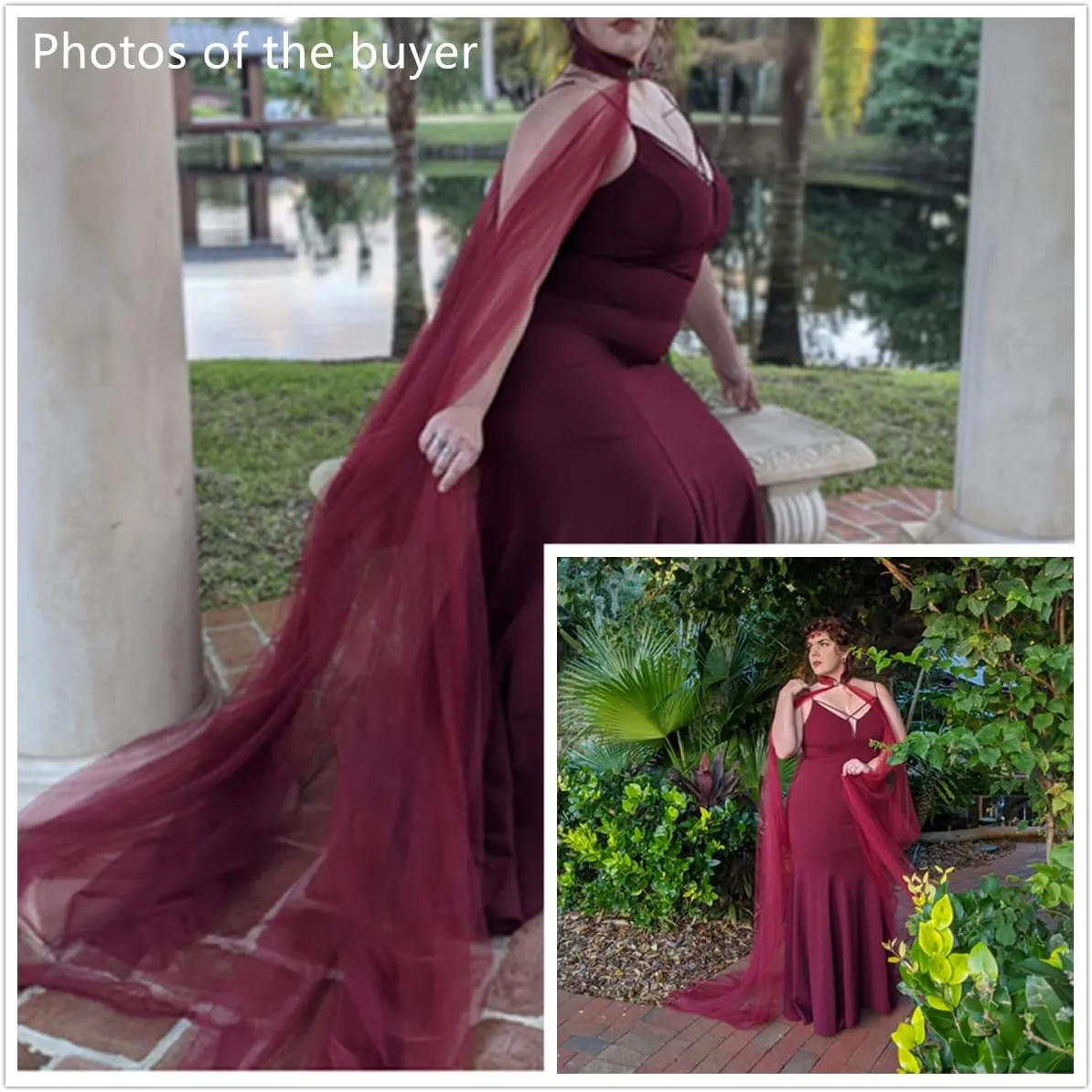 Women's Vintage Cape Coat Tulle Bridal Elven Cape, Forest Elf Queen Style