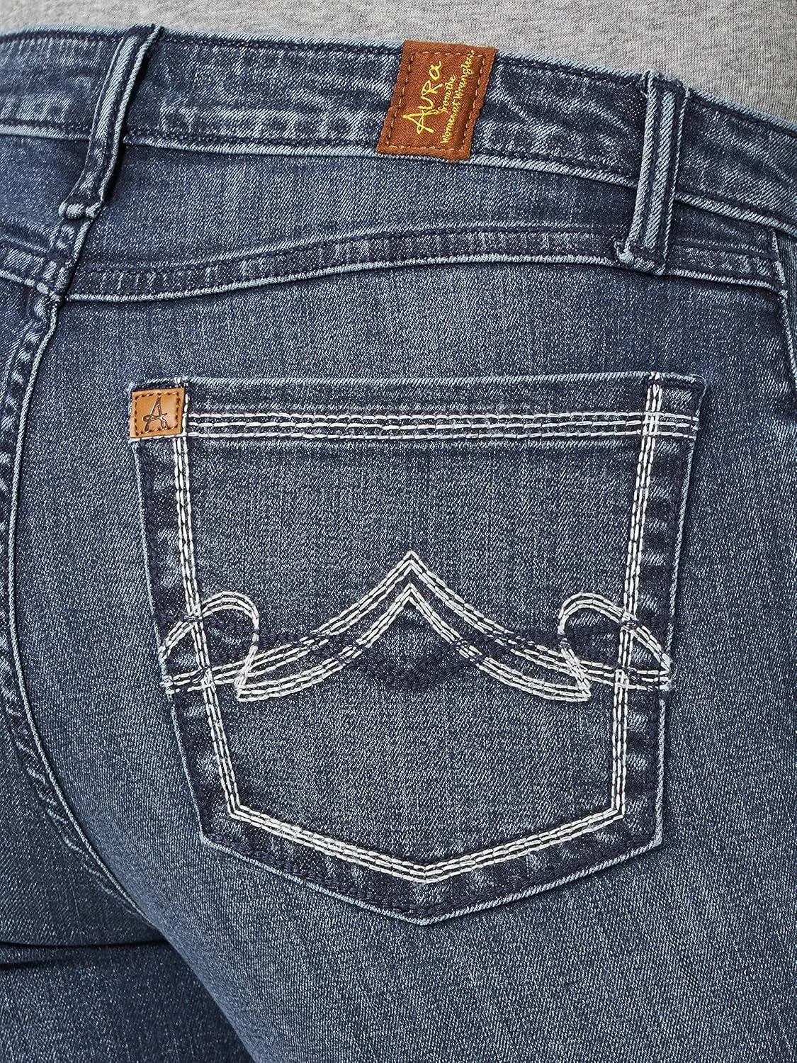 Wrangler Womens Aura Instantly Slimming Mid Rise Boot Cut Jean