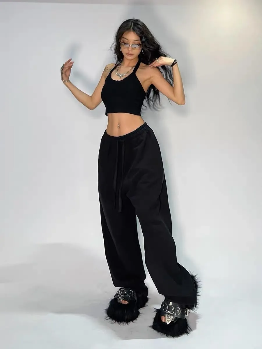 XPONNI Y2K Baggy Sweatpants - Wide Leg Women's Pants