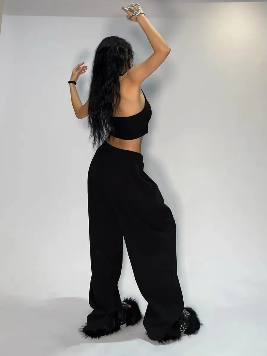 XPONNI Y2K Baggy Sweatpants - Wide Leg Women's Pants