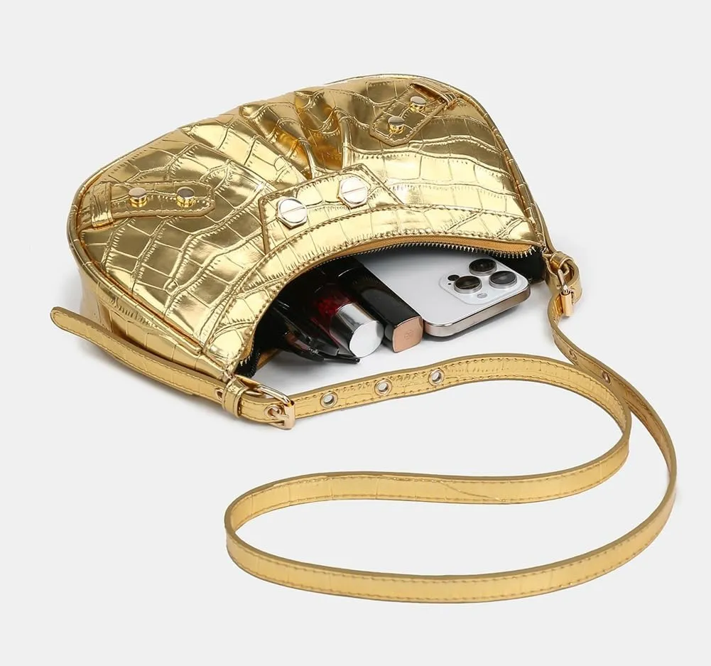 Y2k Purses for Women PU Leather Retro Tote Bag Hobo Bag Shoulder Bag Satchel Cool Motorcycle Bag 2024