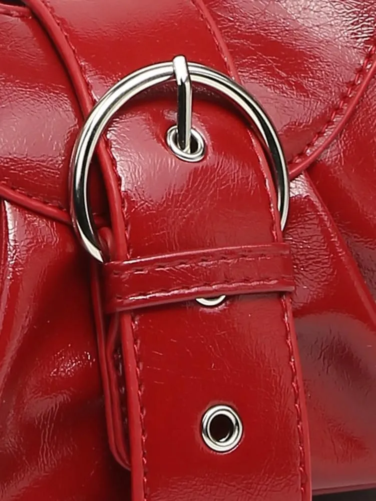 Y2k Purses for Women PU Leather Retro Tote Bag Hobo Bag Shoulder Bag Satchel Cool Motorcycle Bag 2024