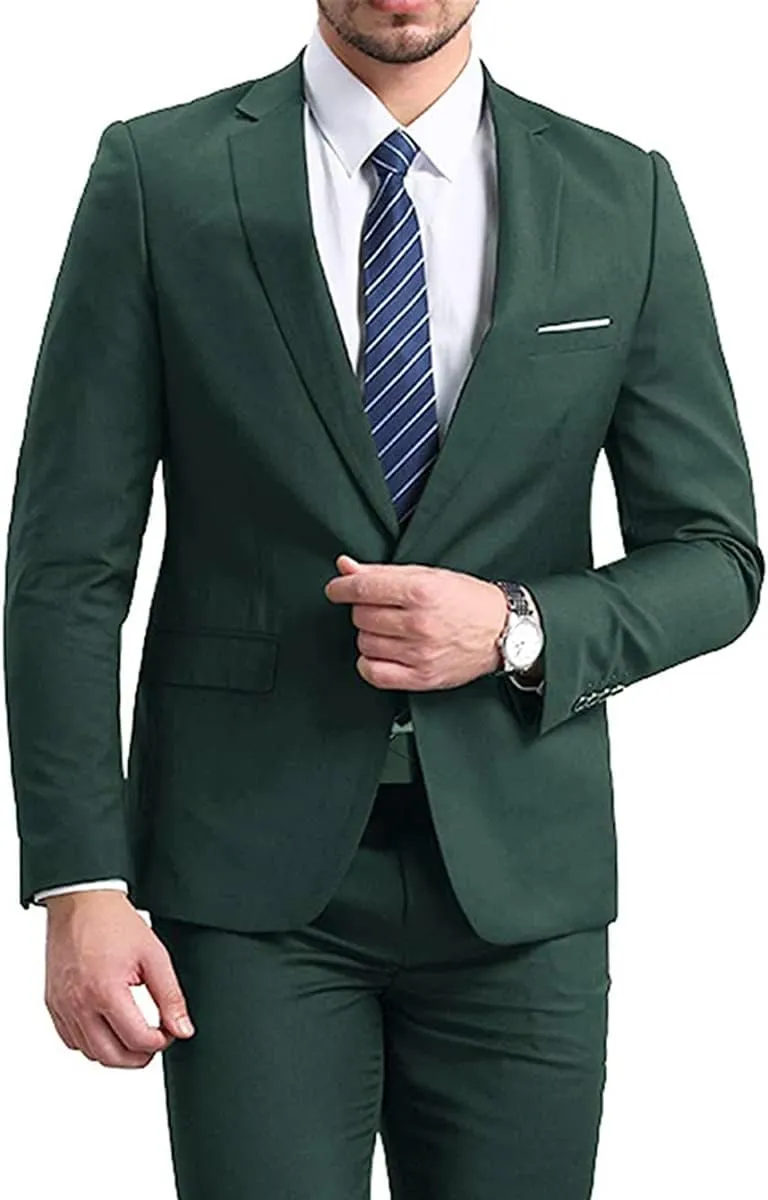 YFFUSHI Men' Slim Fit Casual Blazer One Button Lightweight Suit Jacket Business Party Sport Coat