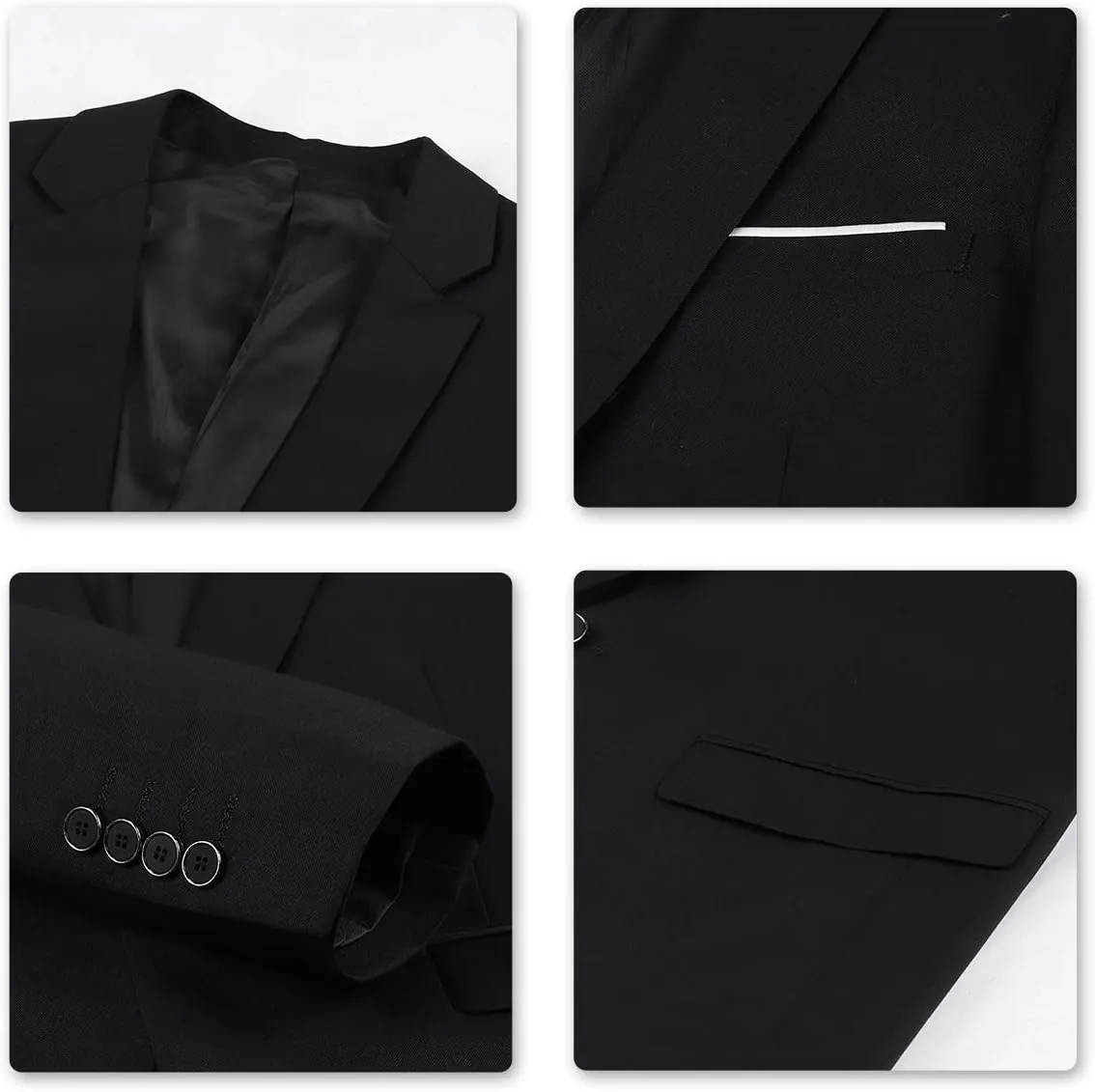 YFFUSHI Men' Slim Fit Casual Blazer One Button Lightweight Suit Jacket Business Party Sport Coat