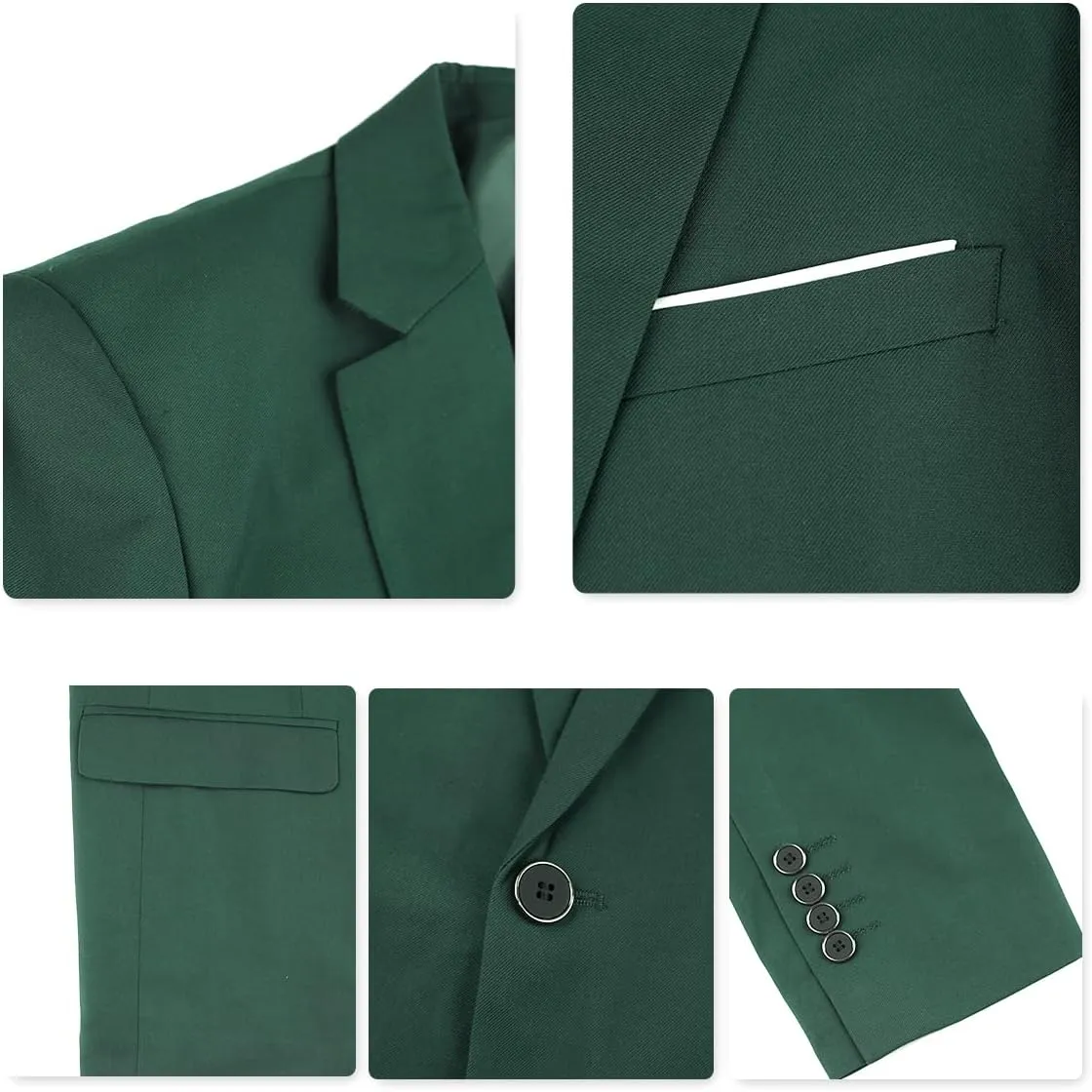YFFUSHI Men' Slim Fit Casual Blazer One Button Lightweight Suit Jacket Business Party Sport Coat